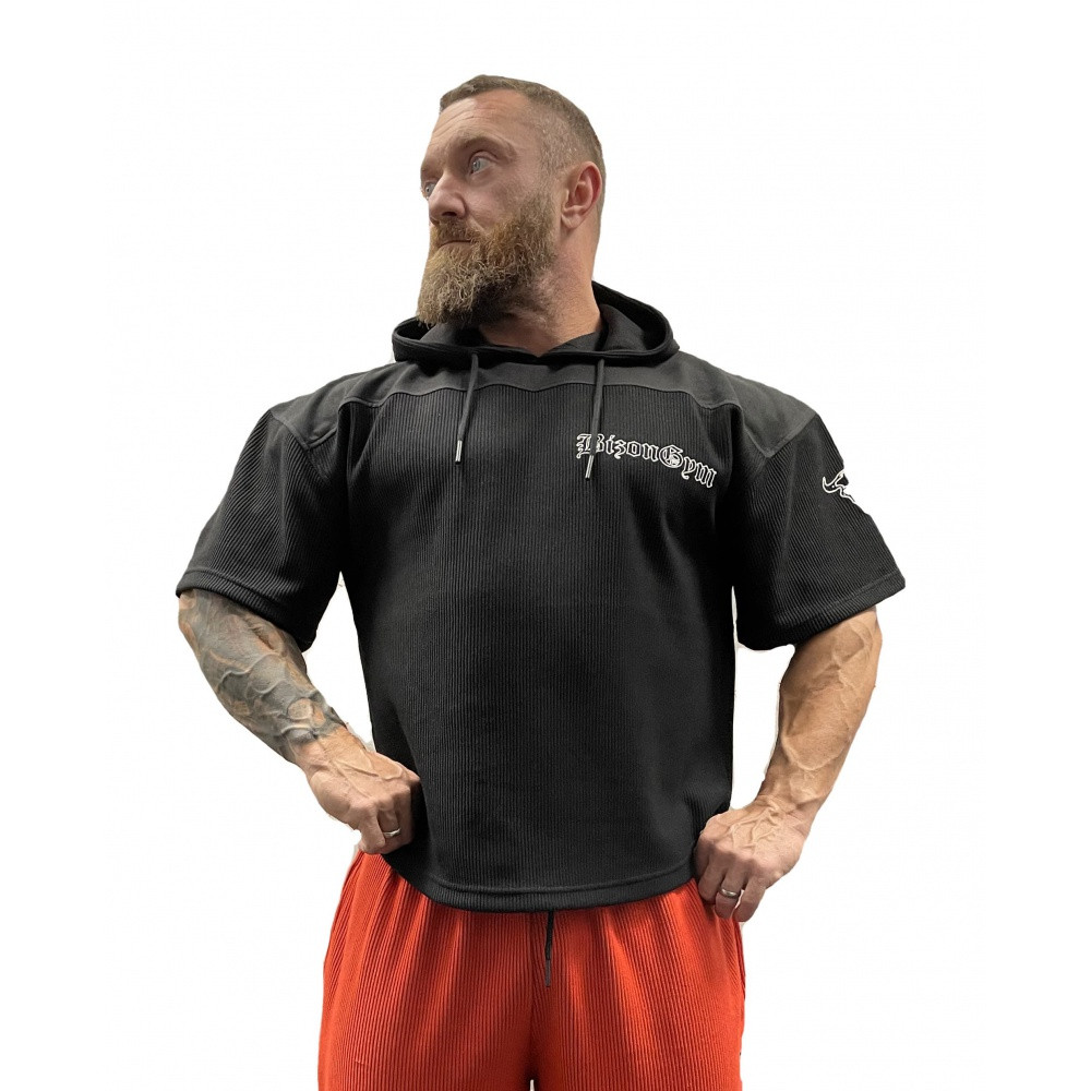 Bizon Gym Rag Top 513 s kapucí černá Velikost: L