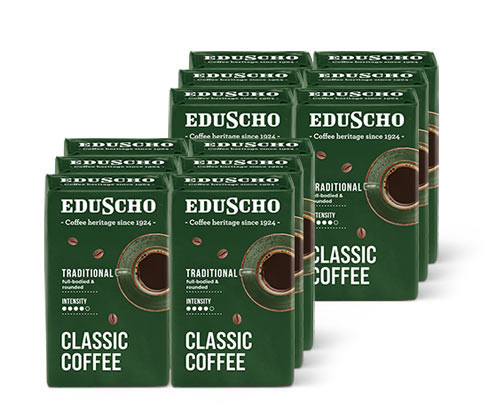 Tchibo - EDU Classic Traditional 250 g x 12 mleté kávy - Intenzita: 4/5