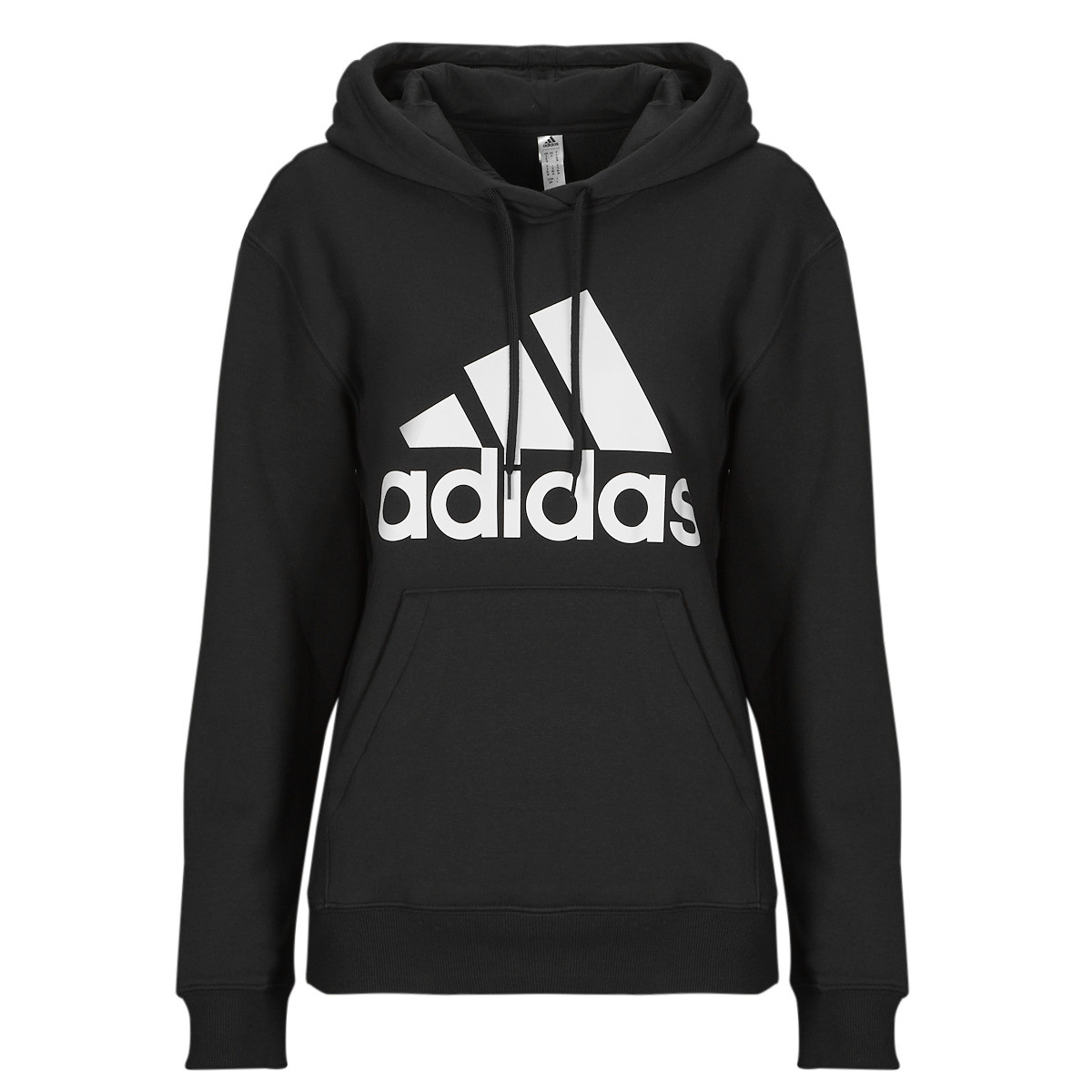 adidas  Essentials Big Logo Regular Fleece Hoodie  Černá