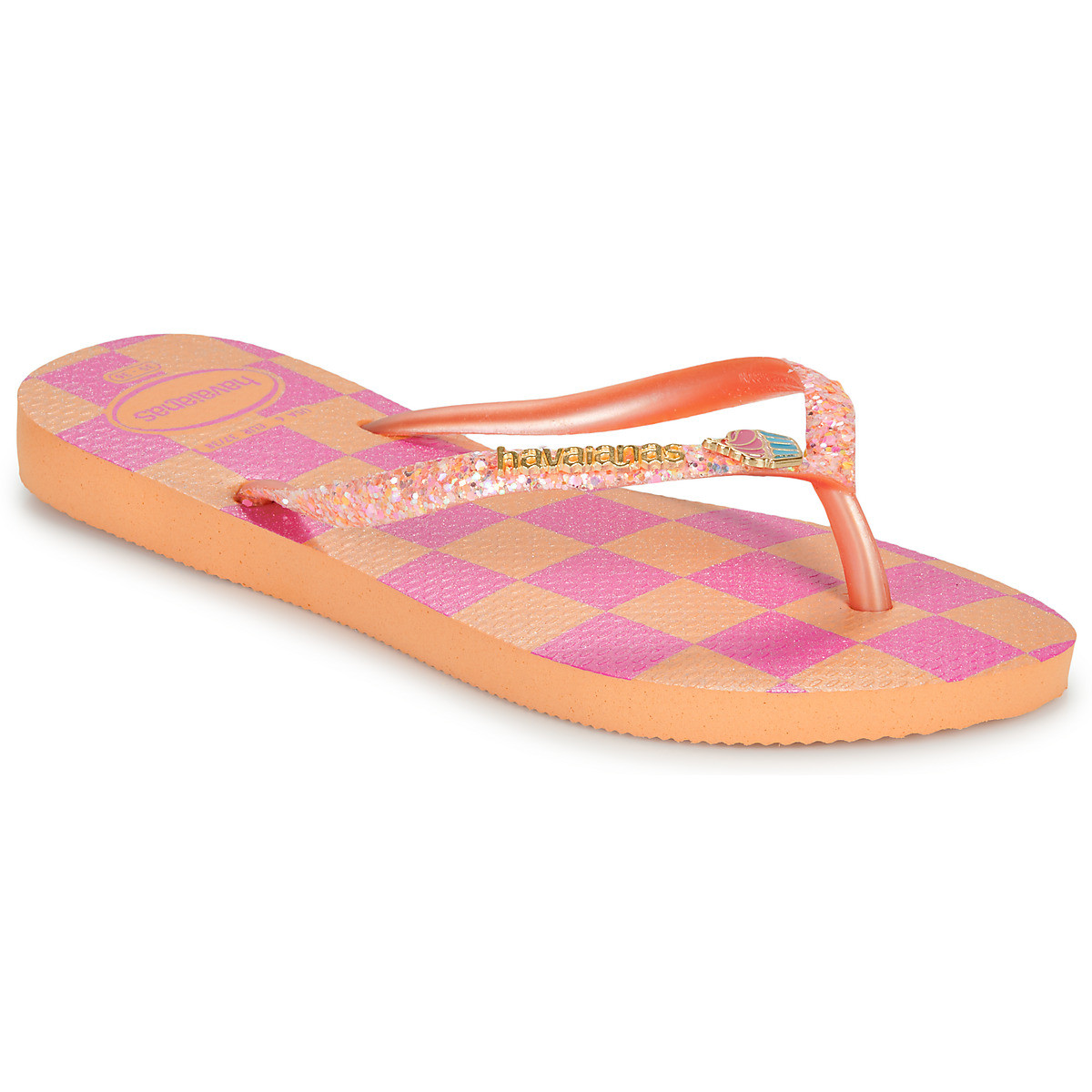 Havaianas  KIDS SLIM GLITTER TRENDY  Oranžová