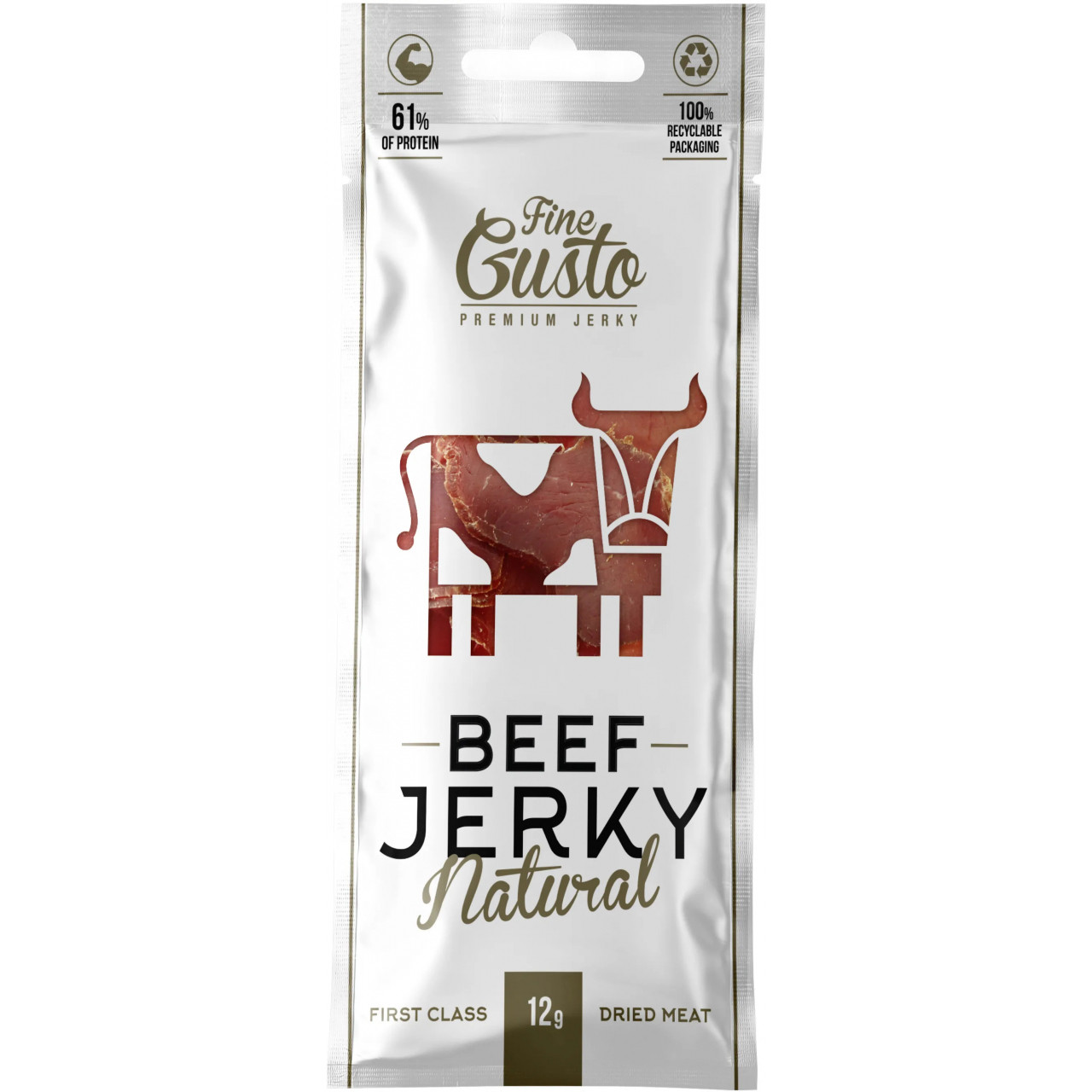 Jerky hovězí Fine Gusto Natural 12g