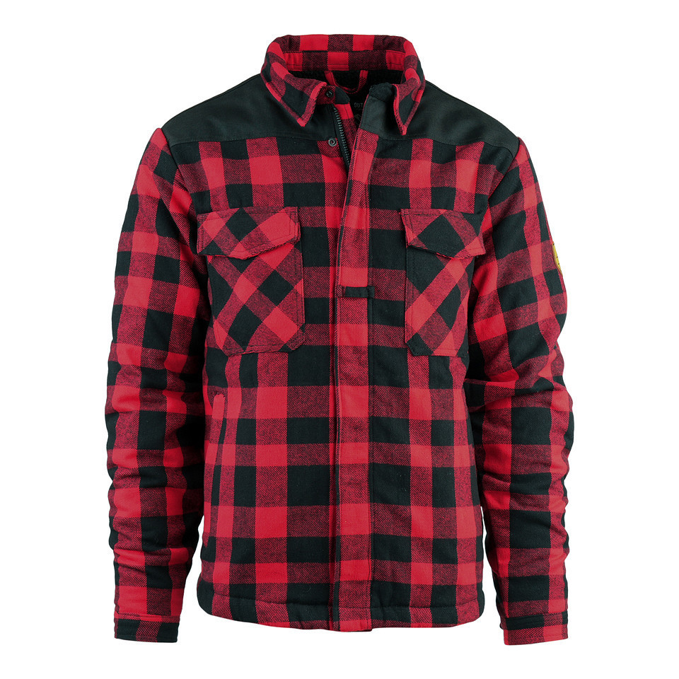 Bunda Fostex Sherpa - červená-černá, S