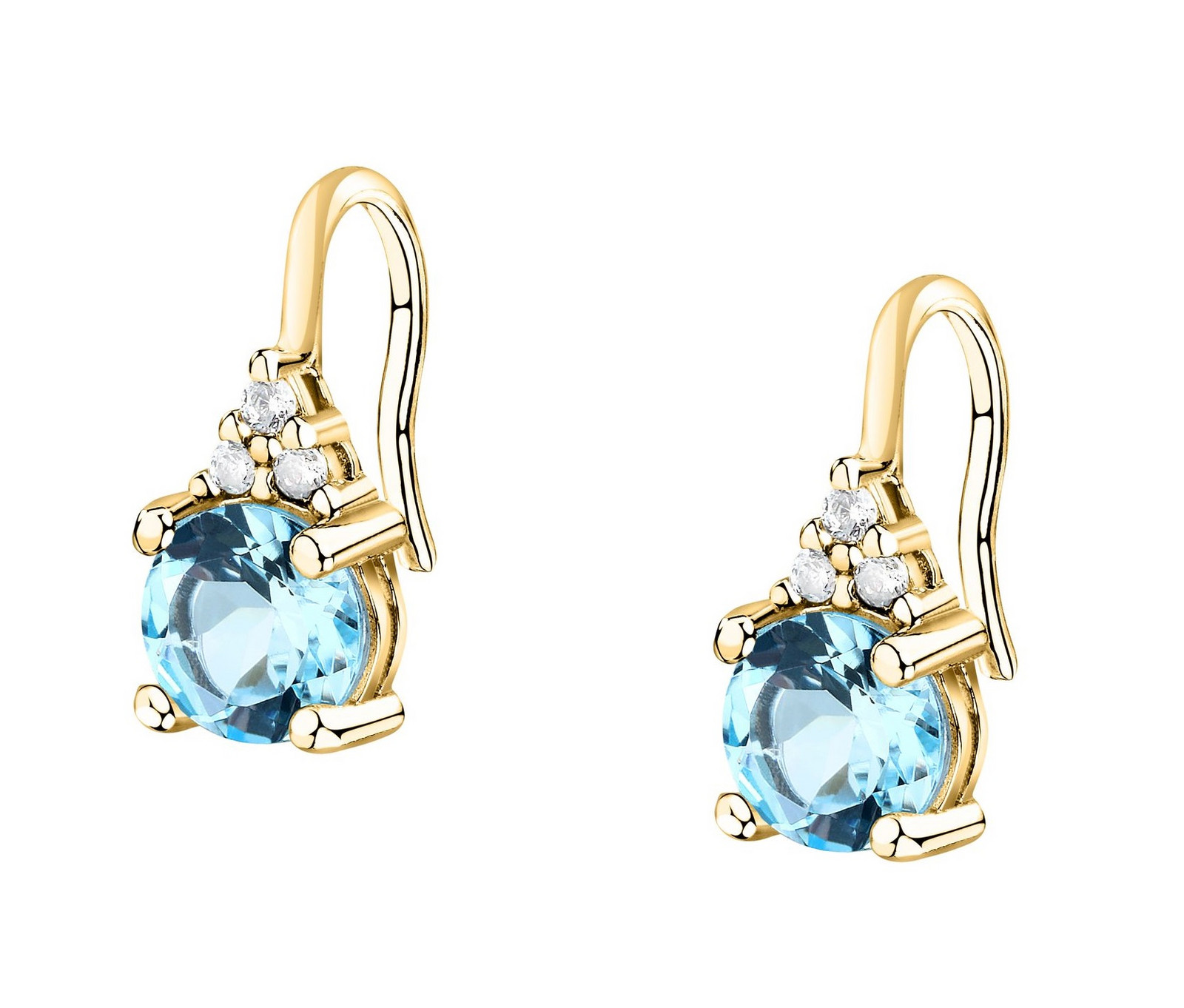 Morellato Pozlacené visací náušnice s kubickými zirkony Tesori SAIW307