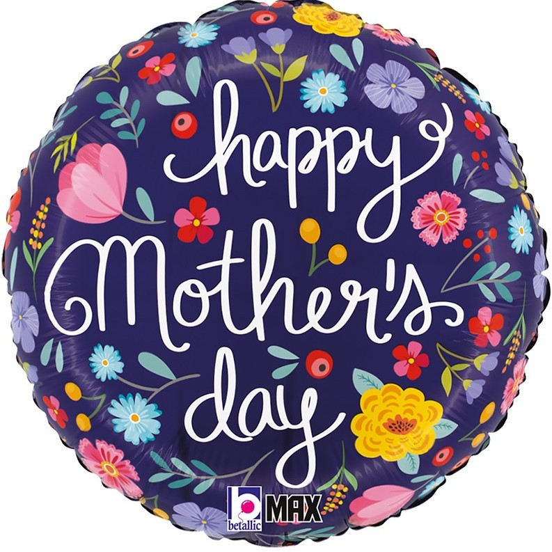Balónek fóliový kulatý Den Matek 46 cm