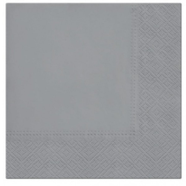 Ubrousky papírové šedé 33x33 cm 20 ks