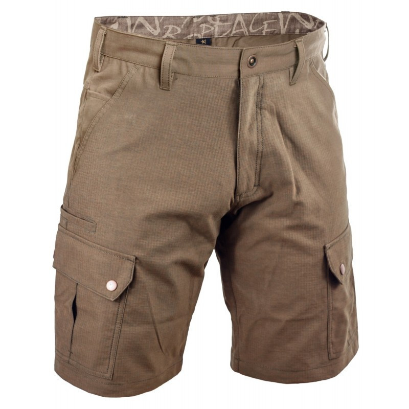 Warmpeace Pánské odolné šortky Lagen Hnědá