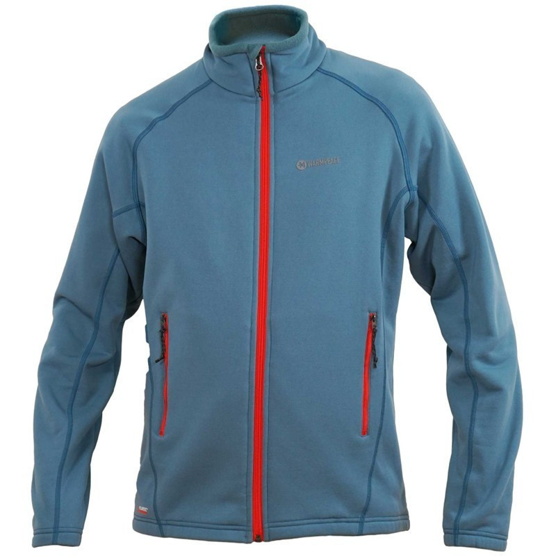 Warmpeace Pánská propínací bunda Warmpeace Phelps Shadow Blue