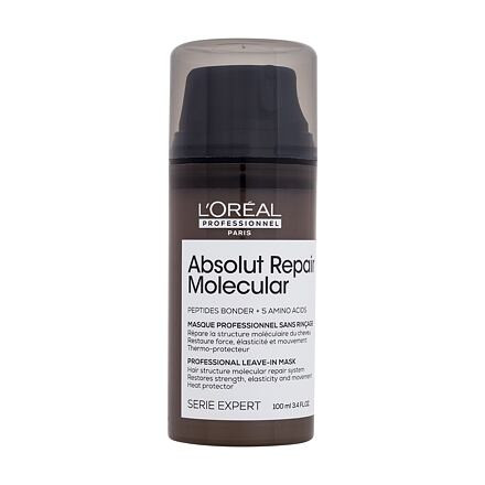 L'Oréal Professionnel Absolut Repair Molecular Professional Leave-In Mask obnovující maska na vlasy 100 ml pro ženy