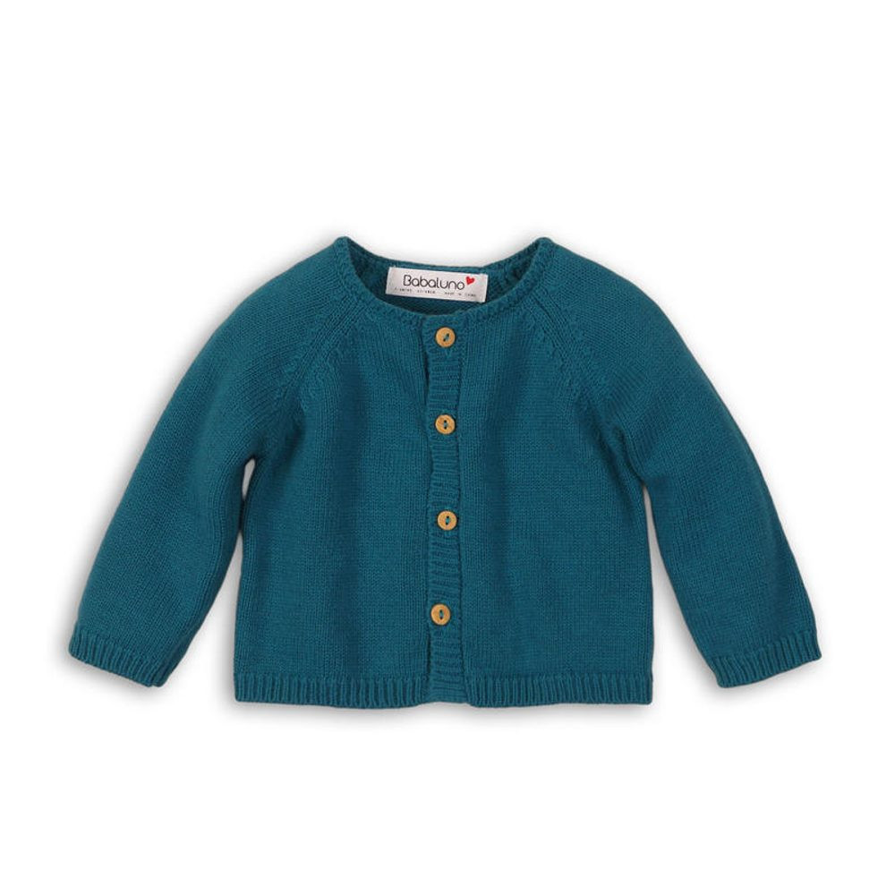 Svetr dívčí celopropínací, Minoti, SQUIRREL 10, modrá - 56/62 | 0-3m