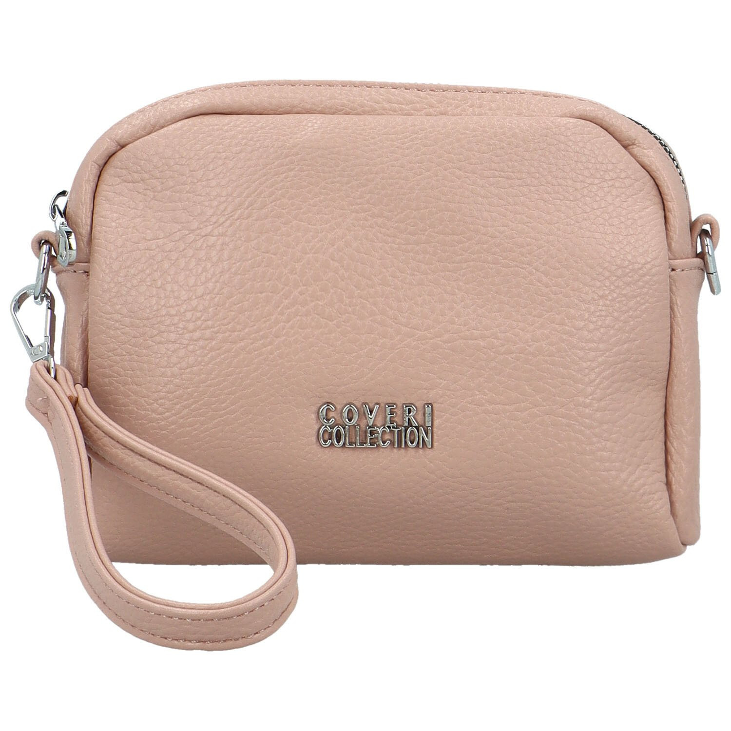 Stylová dámská mini koženková crossbody kabelka Fehmi, růžová