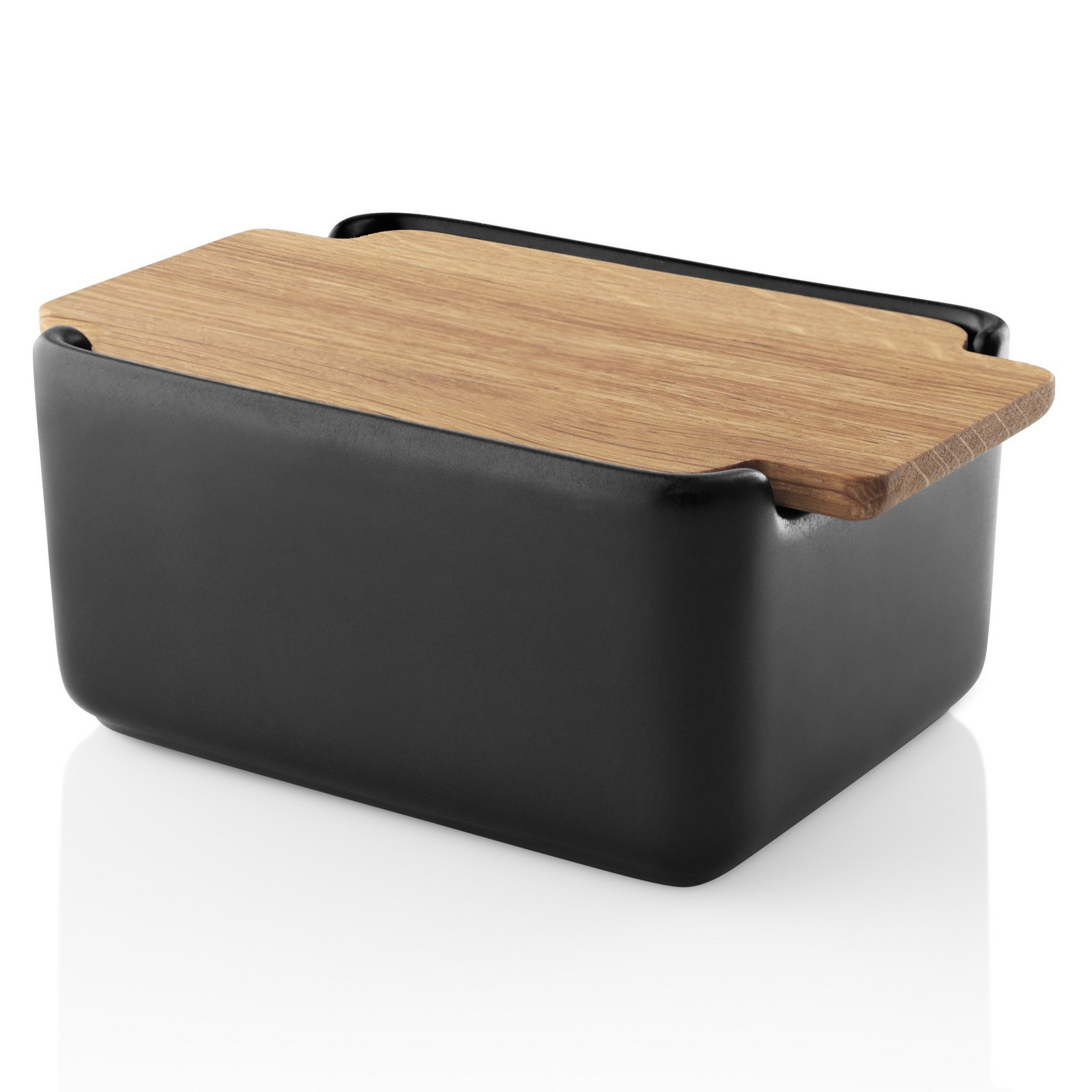 Dóza na máslo NORDIC KITCHEN 12 cm, černá, kamenina, Eva Solo