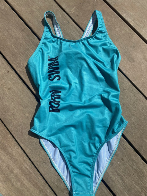 Dámské plavky BornToSwim Swimsuit Turquoise L - UK36