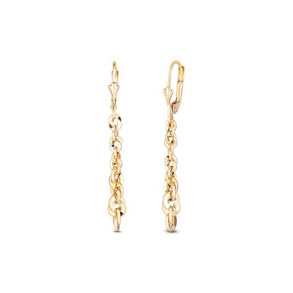 Náušnice bez kamenů 231-087-002405 1.95g