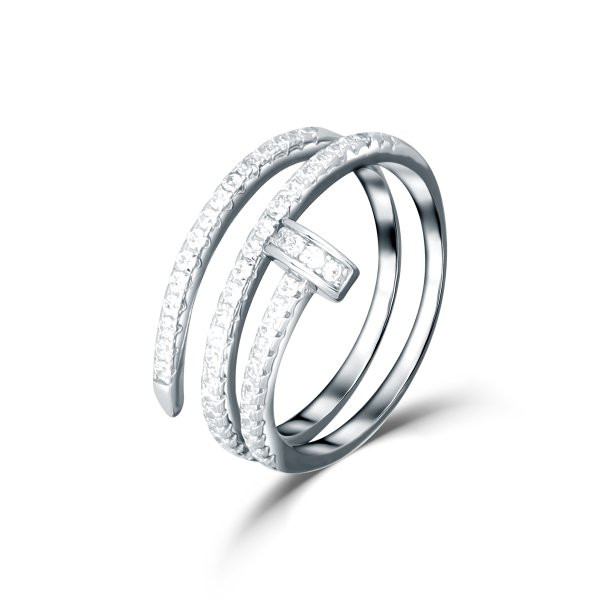 Prsten se syntetickými kameny 126-927-4016 50