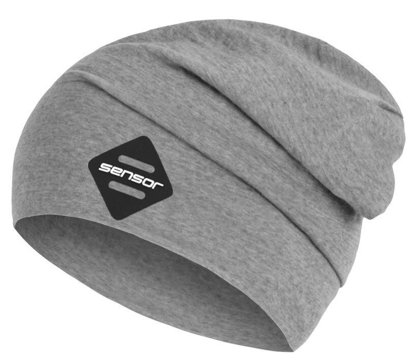SENSOR ČEPICE MERINO ACTIVE LOGO šedá Velikost: M 8592837102047