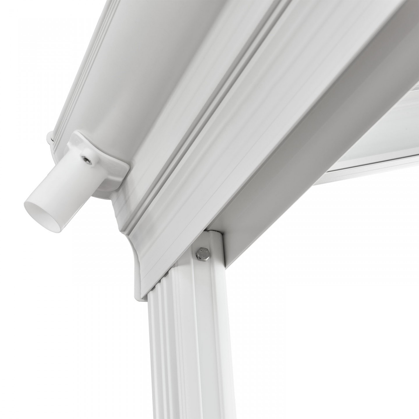 Zahradní hliníková pergola s polykarbonátem 3 x 3 m Goleto 3000W bílá