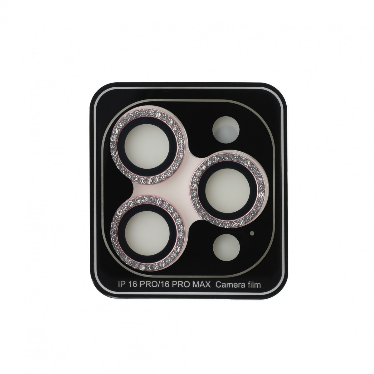 Ochranné sklo Guess Fixed Glliter na fotoaparát pro iPhone 16 Pro-16 Pro Max Pink