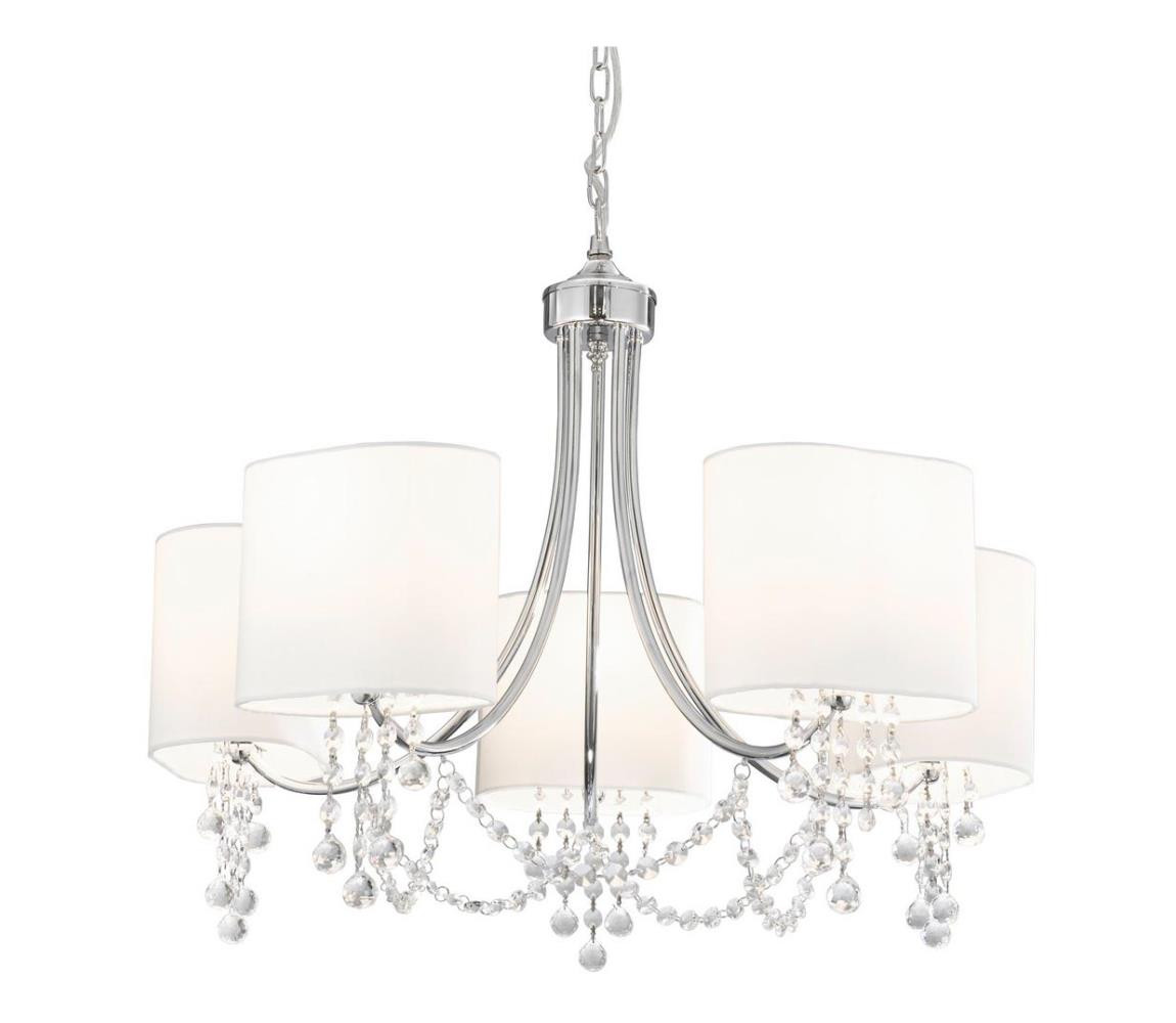 Searchlight Searchlight 1055-5CC - Křišťálový lustr na řetězu NINA 5xE14/60W/230V