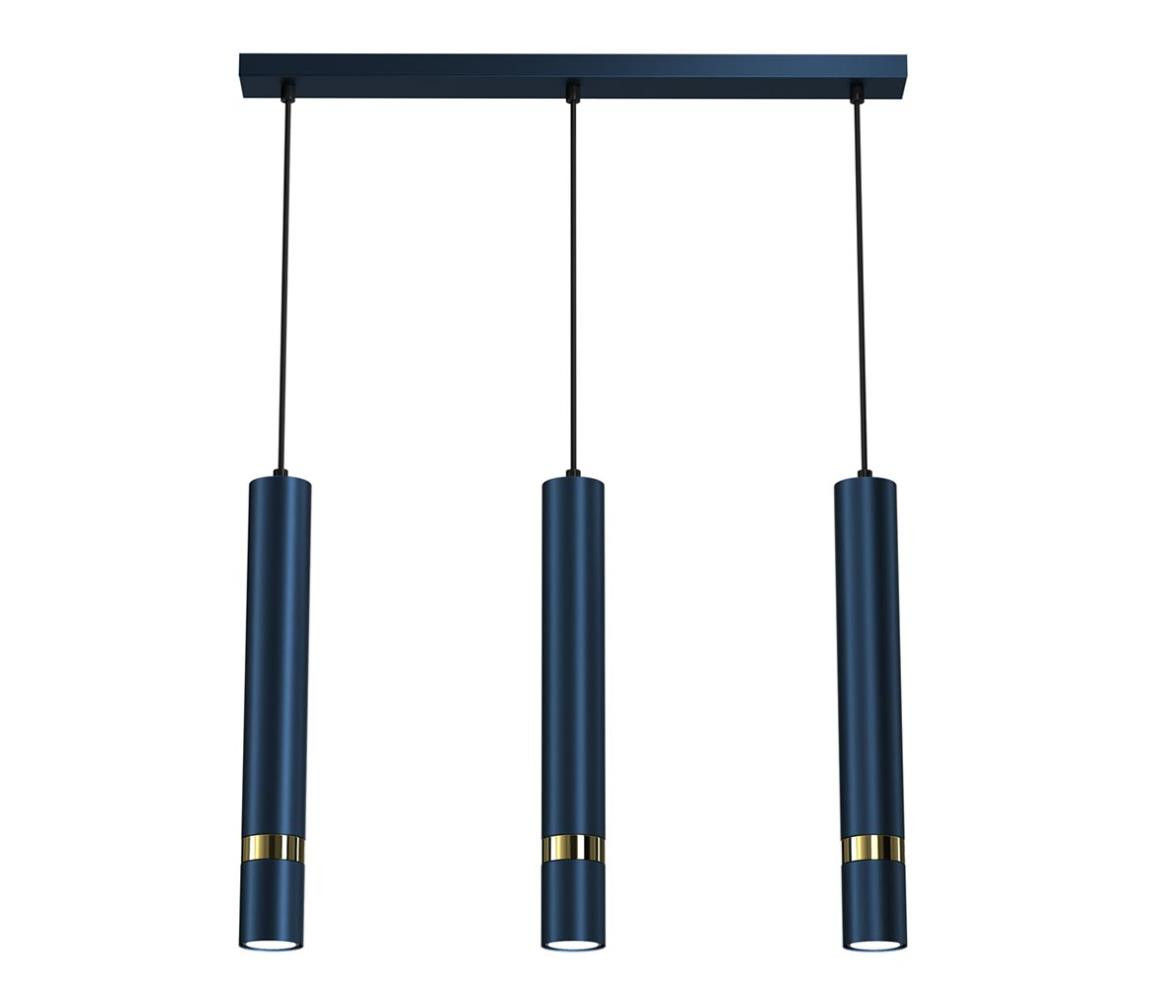 Lustr na lanku JOKER 3xGU10/25W/230V modrá