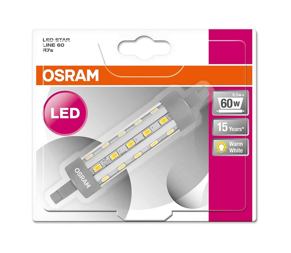 Osram LED Žárovka R7s/6,5W/230V 2700K - Osram 118 mm