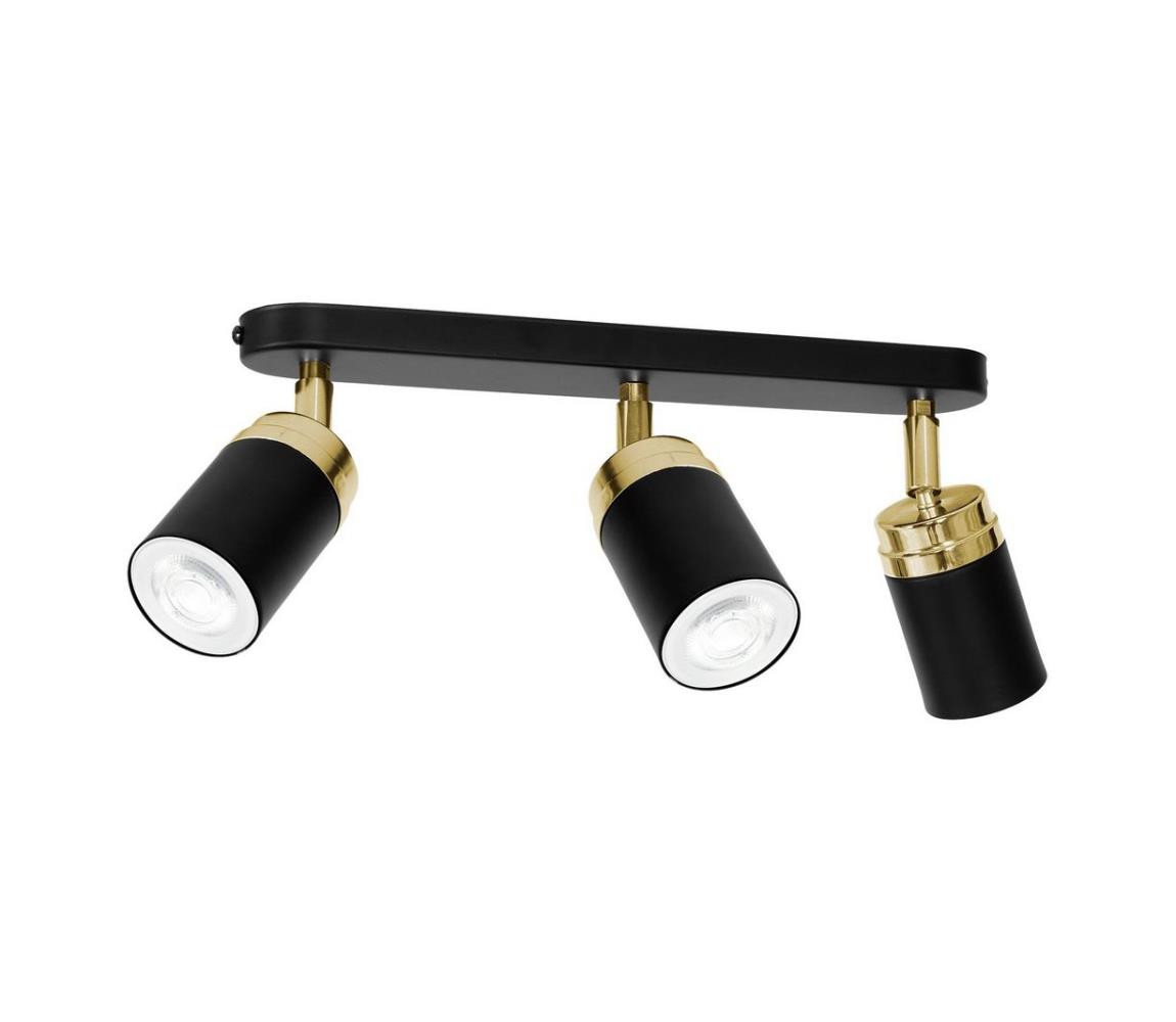 Bodové svítidlo RENO 3xGU10/8W/230V černá/zlatá