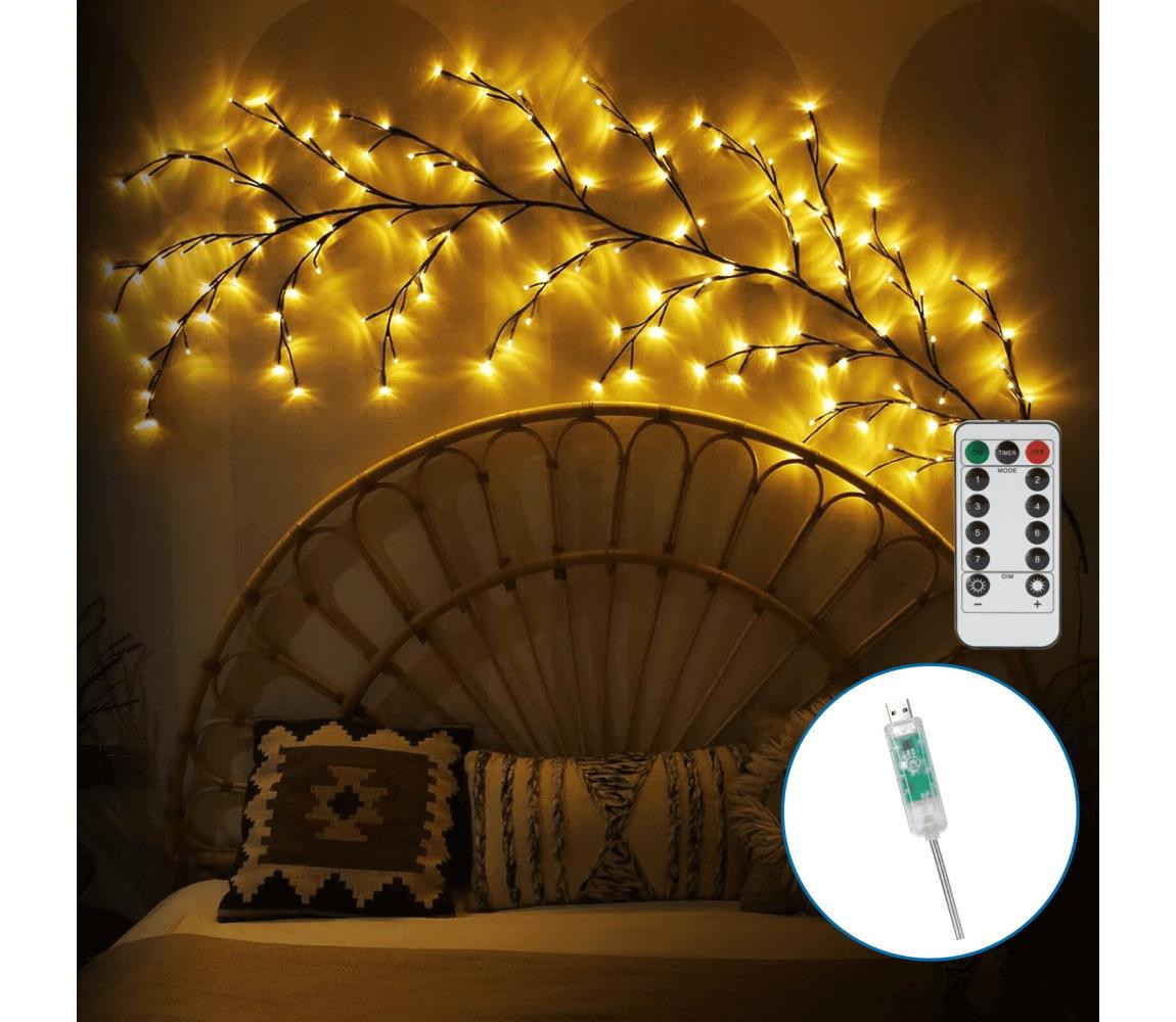 B.V.  - LED Nástěnná dekorace 144xLED/5W/5V teplá bílá