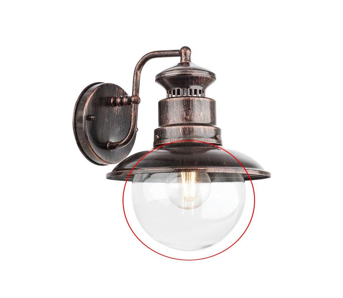 Redo Redo A9046 - Náhradní stínidlo k nástěnnému svítidlu a lustru SCOTT čirá