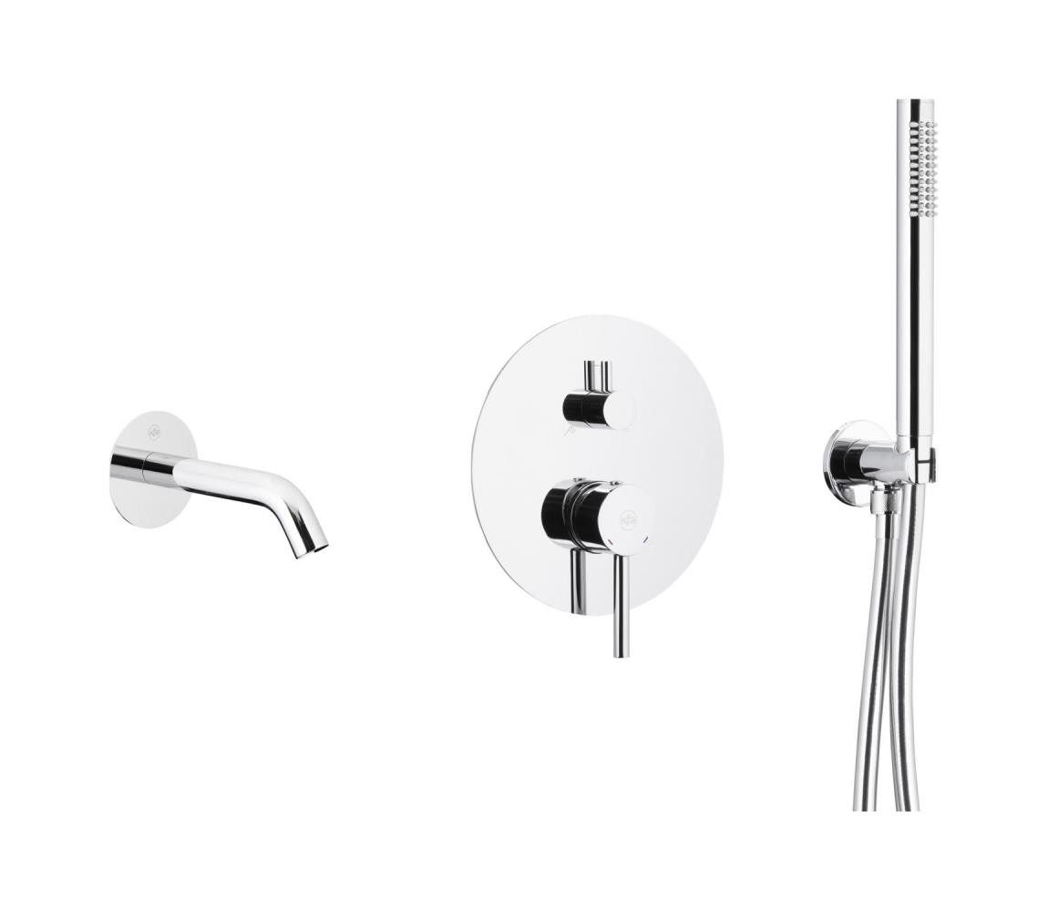 KFA Armatura KFA Armatura 5039-401-00 - Vanová sada s podomítkovou baterií MOZA lesklý chrom