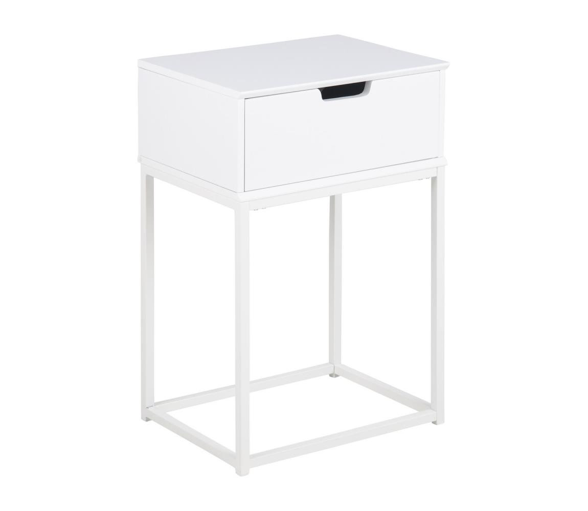 Actona Noční stolek CARLY bílá