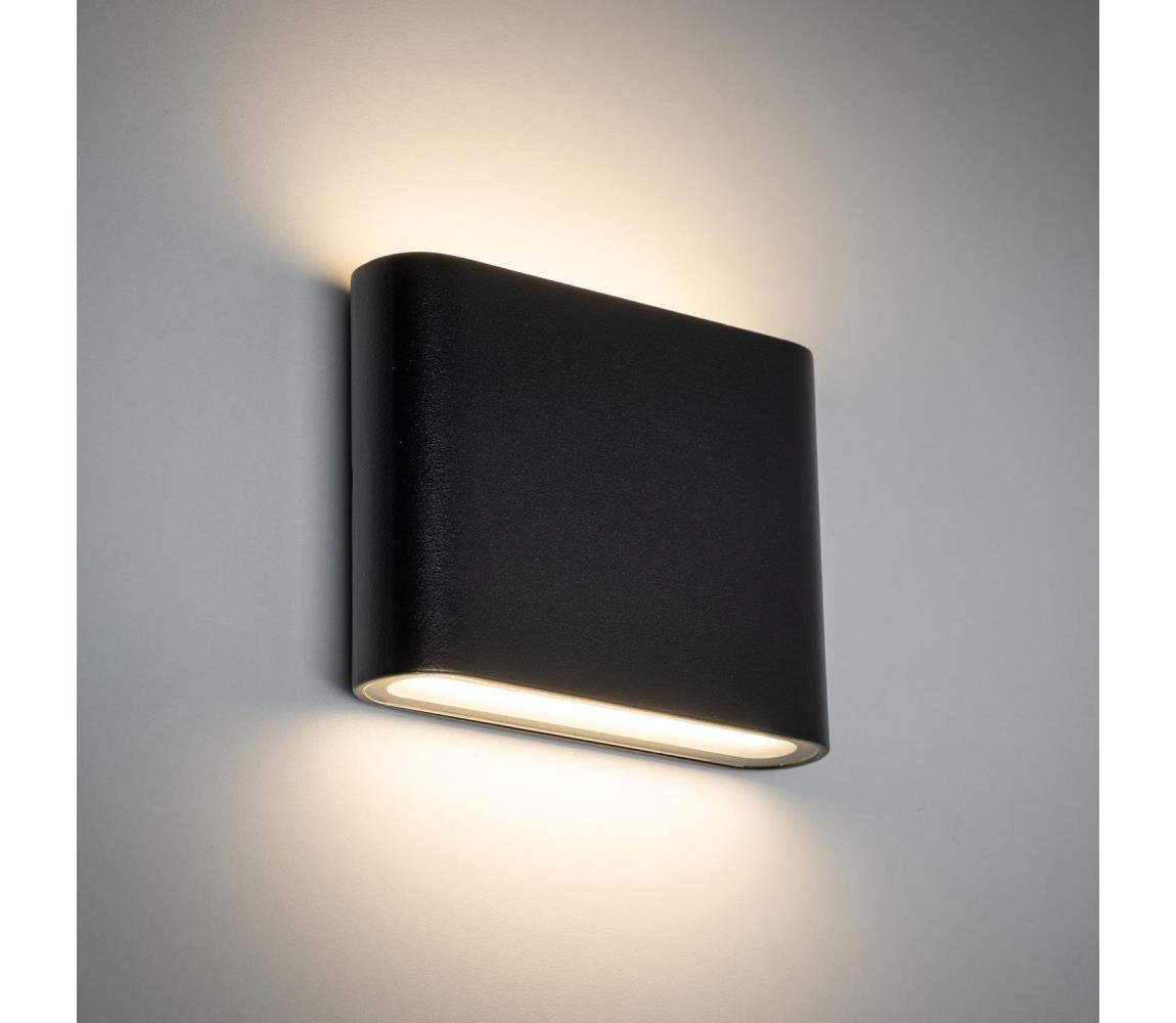 LED Venkovní nástěnné svítidlo ARWENA 2xLED/3W/230V IP54 černá