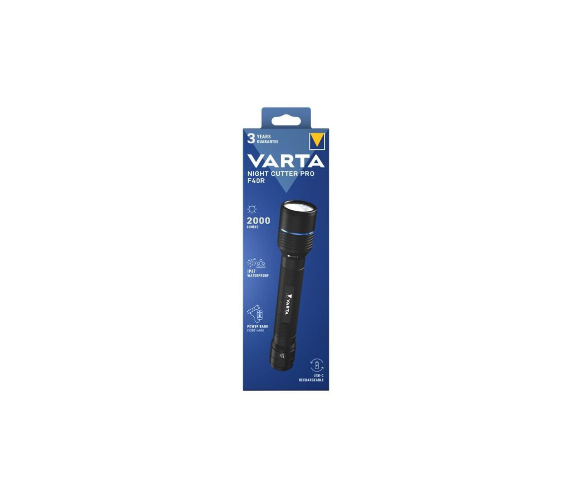 VARTA Varta 18922101111 - LED Nabíjecí svítilna s power bankou LED/USB IP67