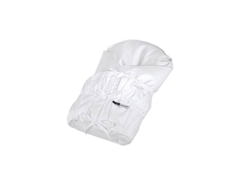Little Angel Povlak na zavinovačku šněrovací pevná záda Outlast® 77x77cm, bílá