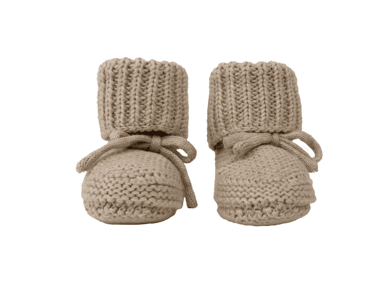 Lodger Slipper Knit Beige 0 - 6 měsíců