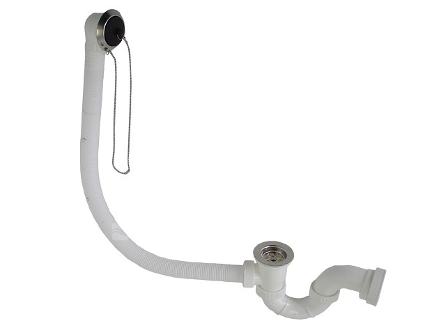 SAM Holding Vanový sifon T-1437C s gumovou zátkou