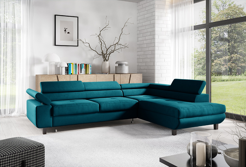 Eka Rohová sedačka RAMONA,261 cm Roh sedačky: Pravý, Barva látky: KRONOS 04