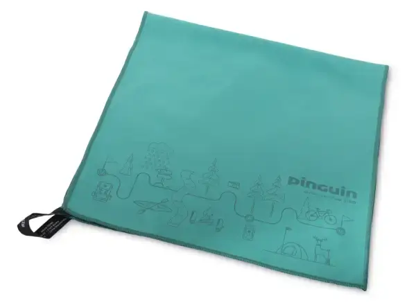 Pinguin ručník M mapa petrolejová