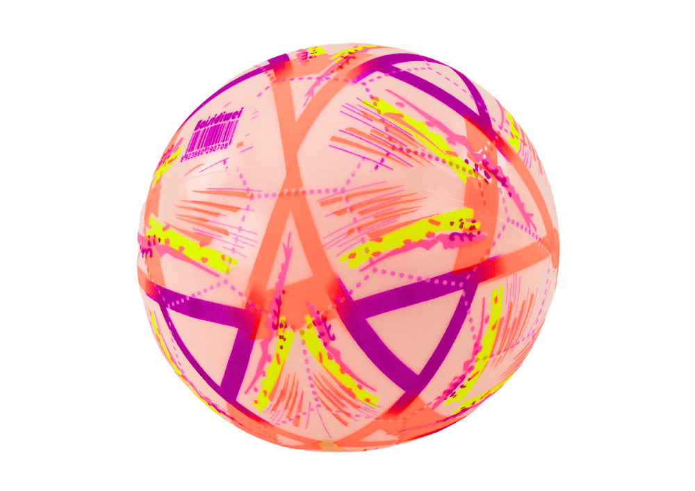 mamido Gumový míč se vzory 24 cm oranžový