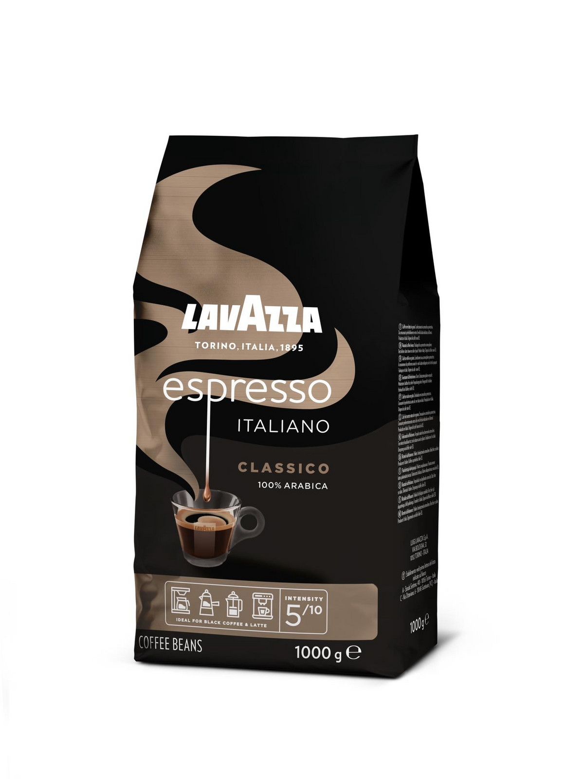 Zrnková káva Lavazza - Caffe Espresso Classico, 1 kg