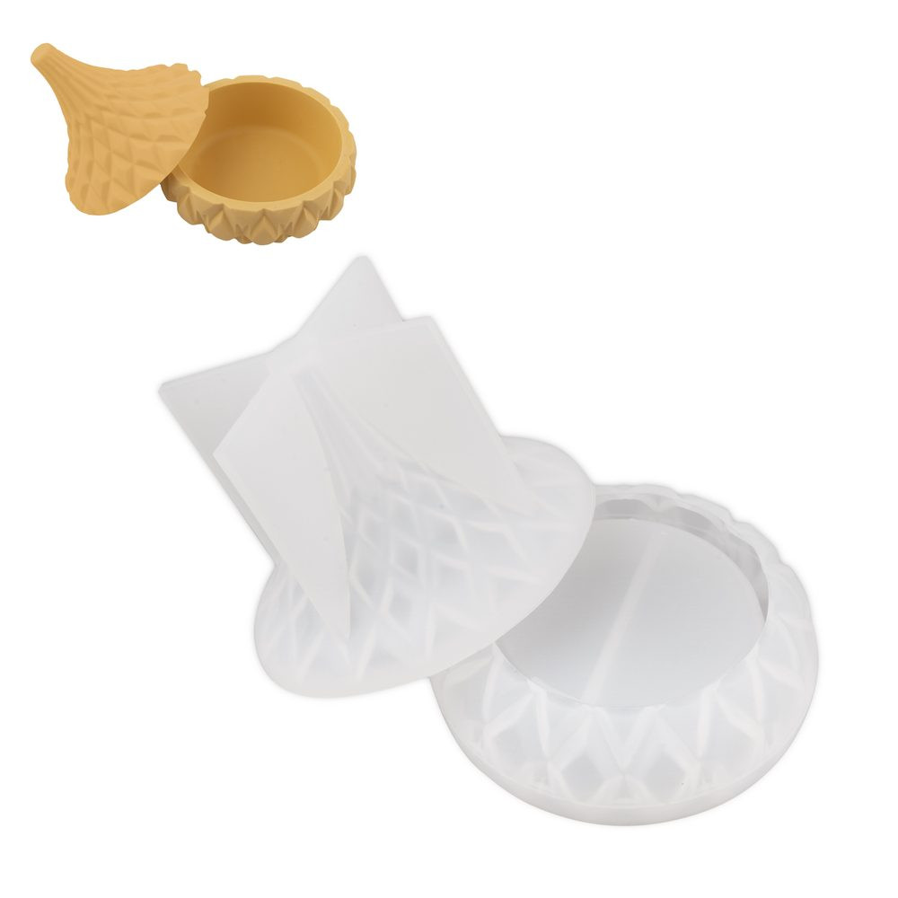 Manumi Sada 2 dílů silikonových forem na odlévání kreativní hmoty krabička ve tvaru kapky - 1 sada