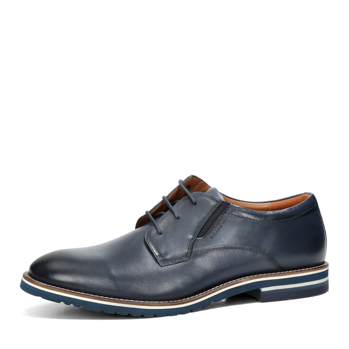 Salamander pánské kožené polobotky - tmavomodré - 40