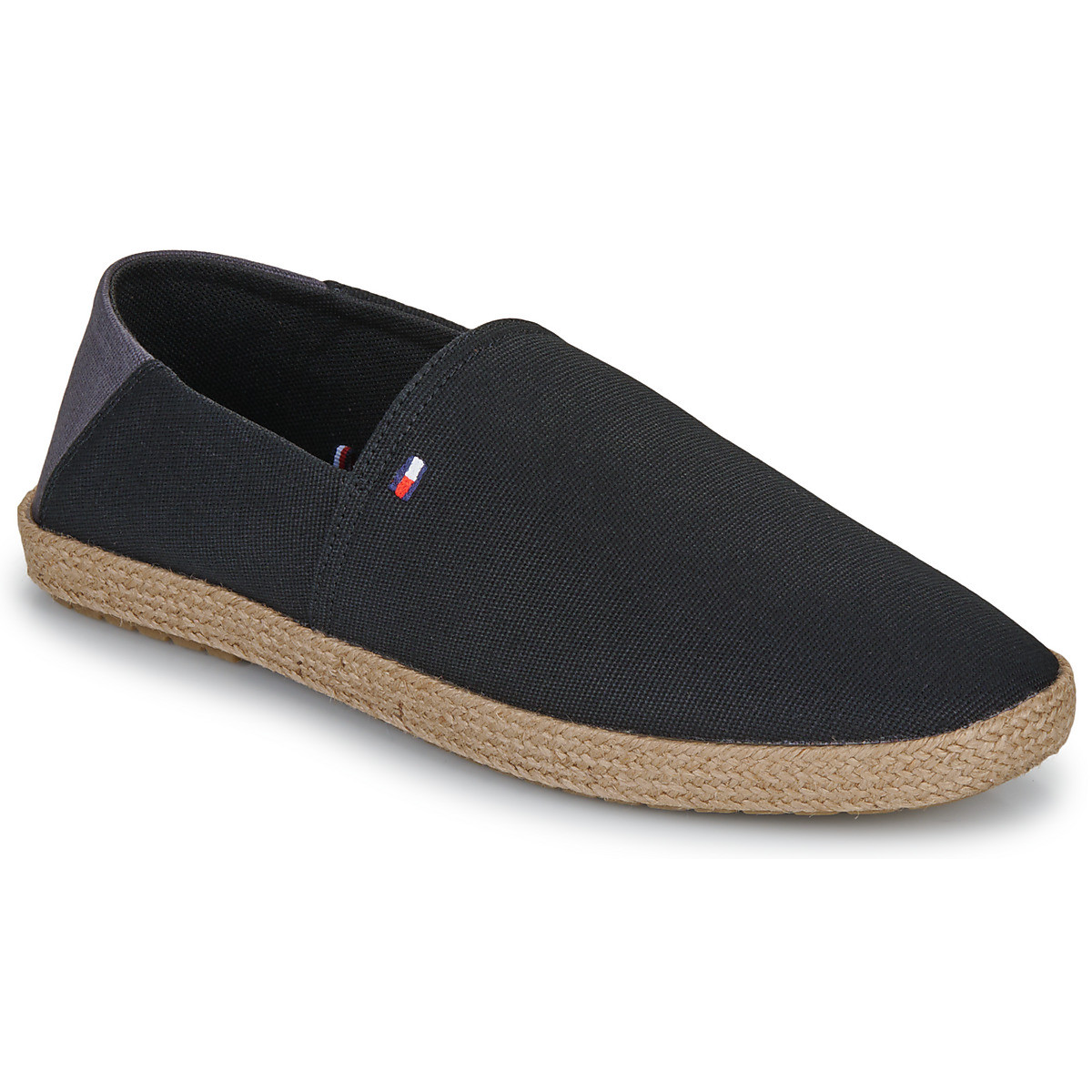 Tommy Hilfiger  HILFIGER ESPADRILLE CORE TEXTILE  Černá