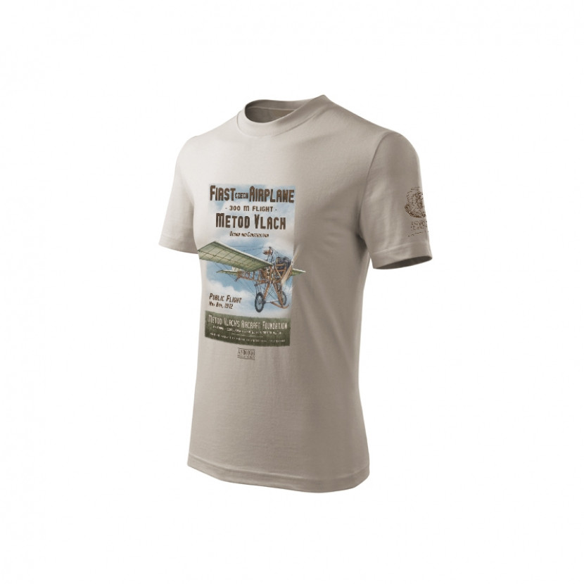 Triko Antonio českého letce METODĚJ VLACH - béžové, XXL