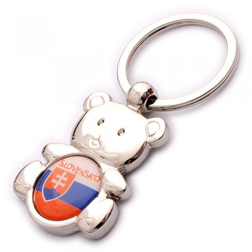 Klíčenka Medvěd Slovensko - stříbrná