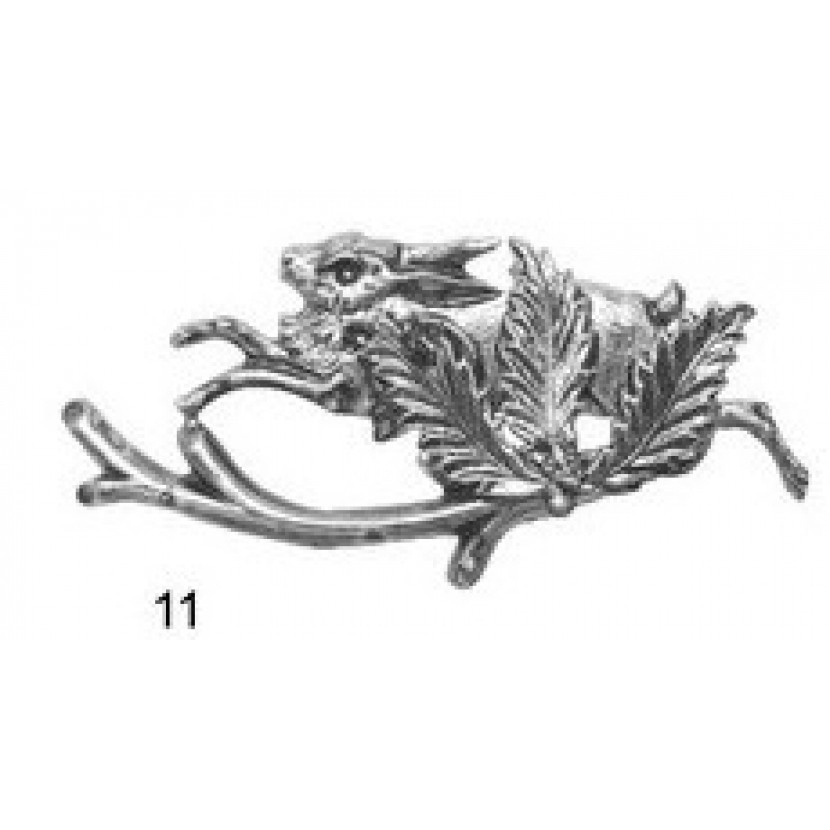 Odznak Zajíc s větví - stříbrný