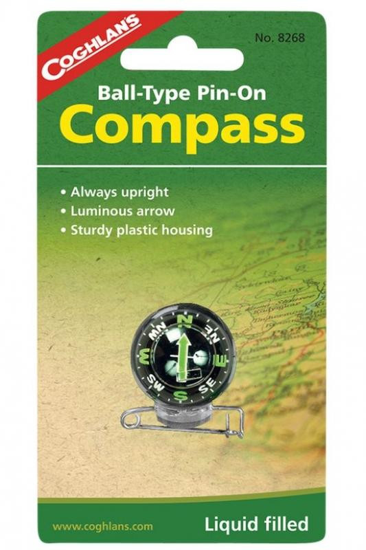 Coghlans kuličkový kompas Pin-On Compass