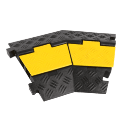 Lomený kabelový přejezd TR45 levý, 2 kanálky - Kód: 17854