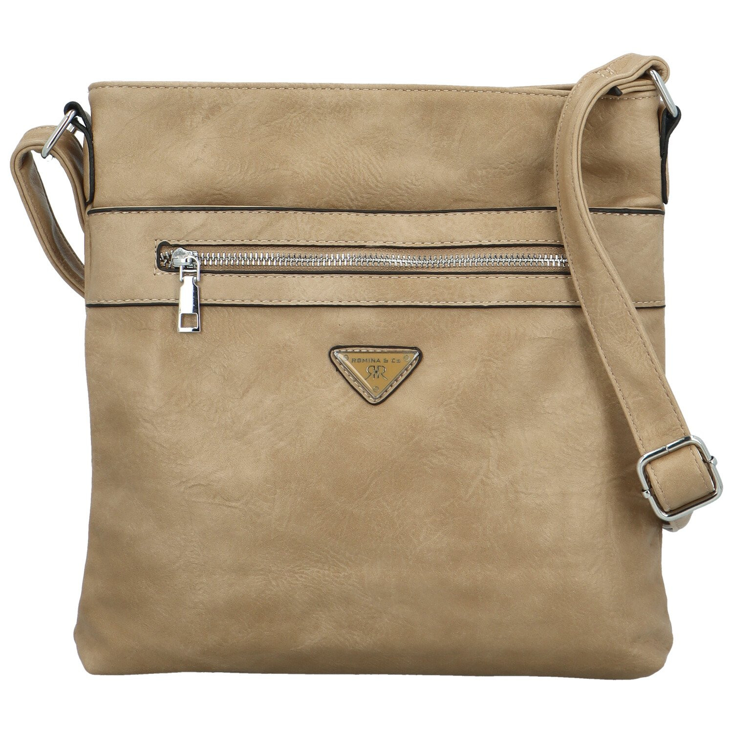 Trendy dámská koženková crossbody Laka, béžová