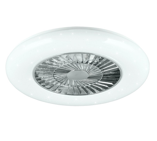 LED ventilátor Reality Visby chrom R62402106