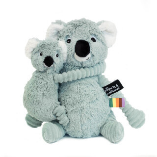 PTIPOTOS Plyšová koala Trankilou mátová - máma s miminkem