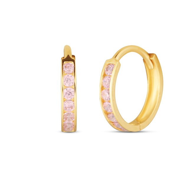 Náušnice se syntetickými kameny 236-238-PI0586 0.65g